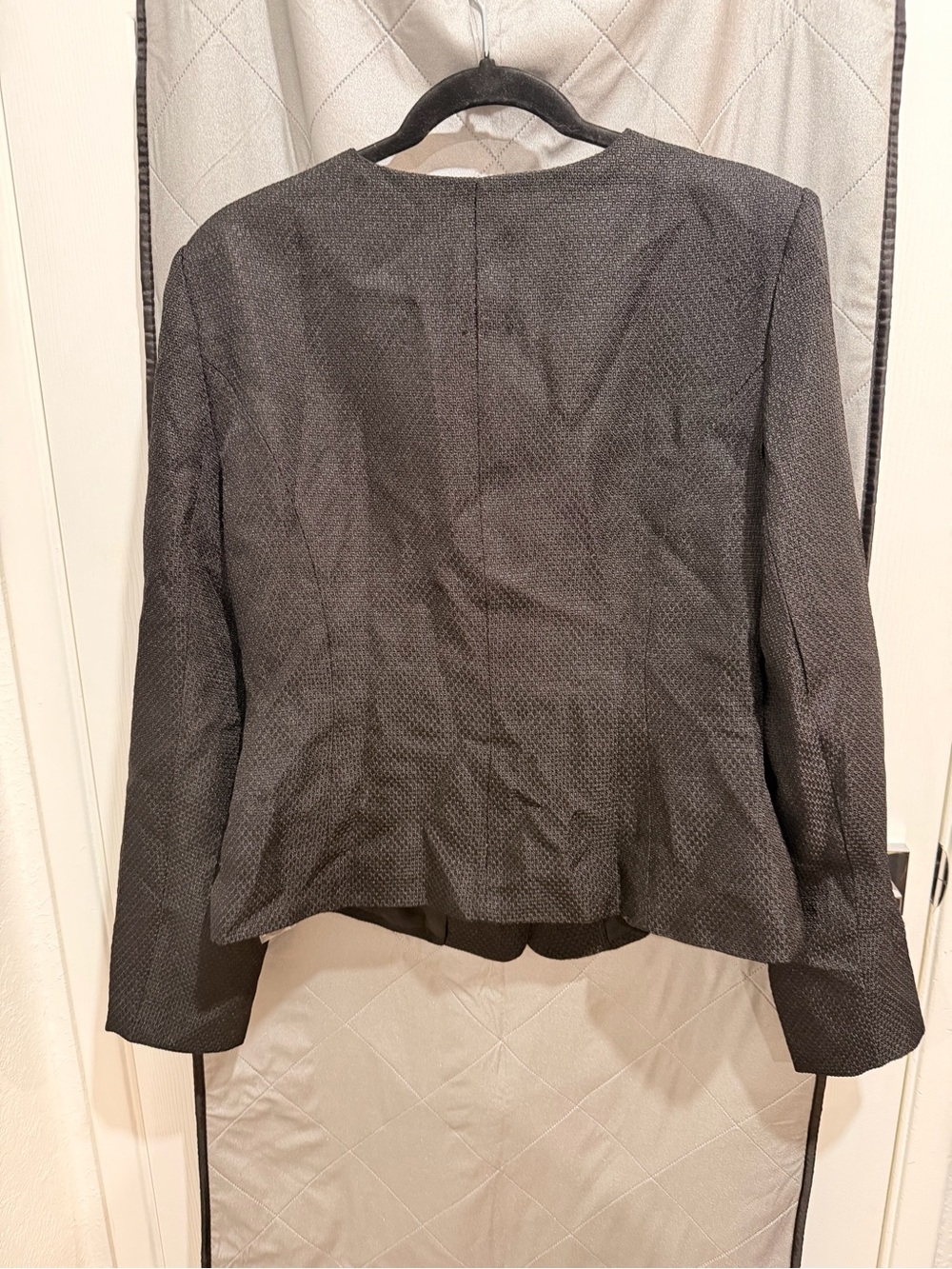Tailored Black Button-Front Women's Blazer - Picture 5 of 5